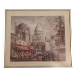 Paris decorative painting Place des Tertres Montmartre
