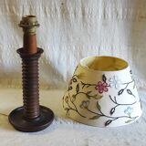 Table lamp made of turned solid wood - 1960s/70s