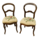 Pair of Louis Philippe chairs with petit point tapestry