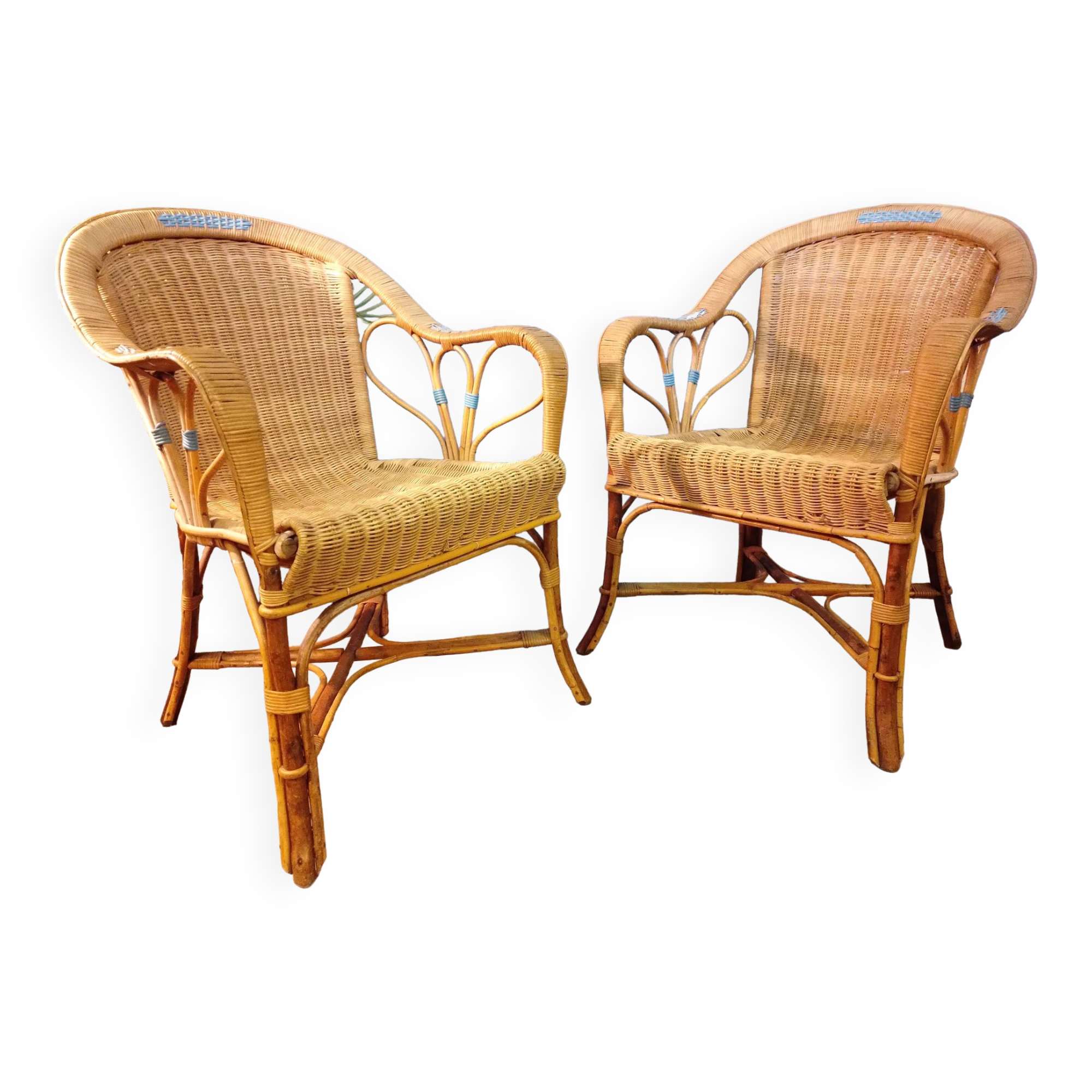 Wicker armchairs 1930s