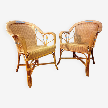 Wicker armchairs 1930s