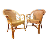 Wicker armchairs 1930s