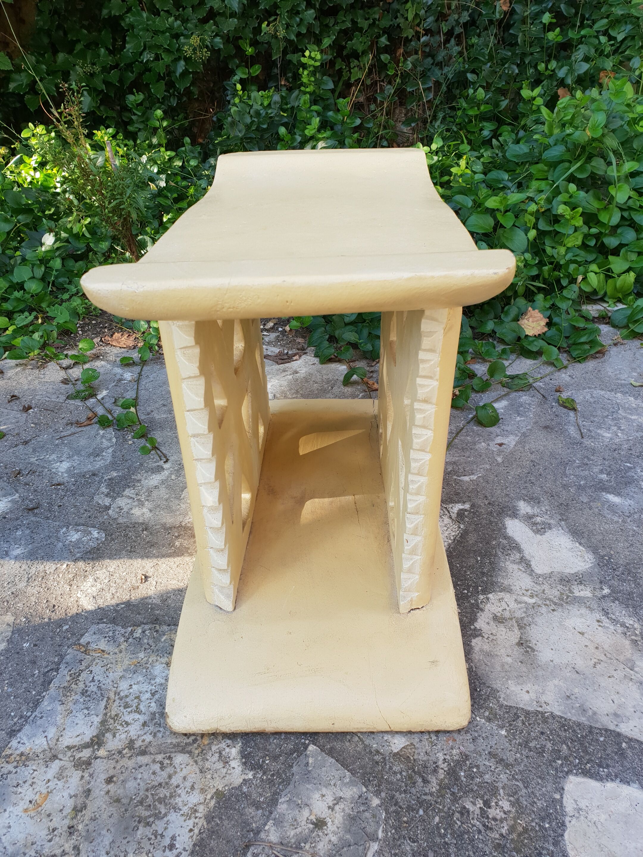 Pair of Africanist art deco stools