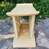 Pair of Africanist art deco stools