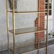 Vintage gold metal shelf