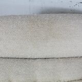 Chair "Space Age" in unbleached wool, France, circa 1970