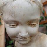 Bust plaster "the florentine" called "the rieuse" after Jean-Baptiste Pigalle