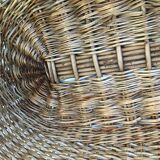 Vintage rattan wicker basket popular art laundry basket