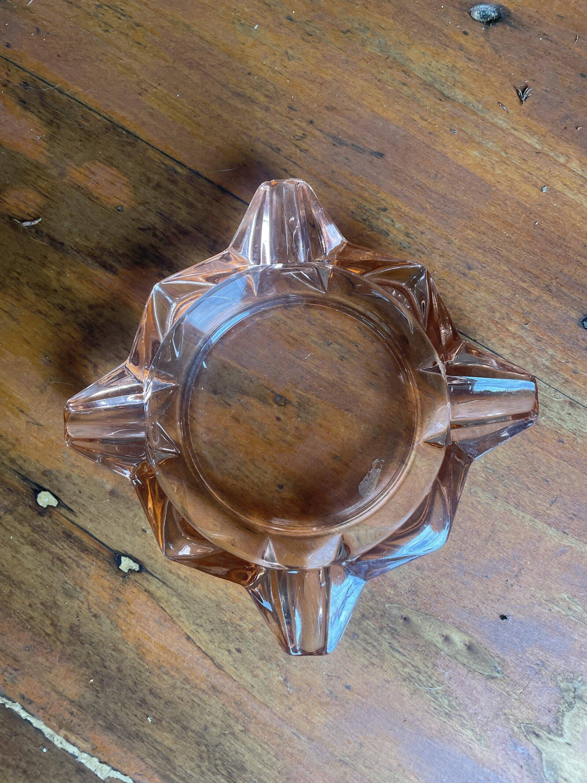 Rosaline ashtray Luminarc Art Deco