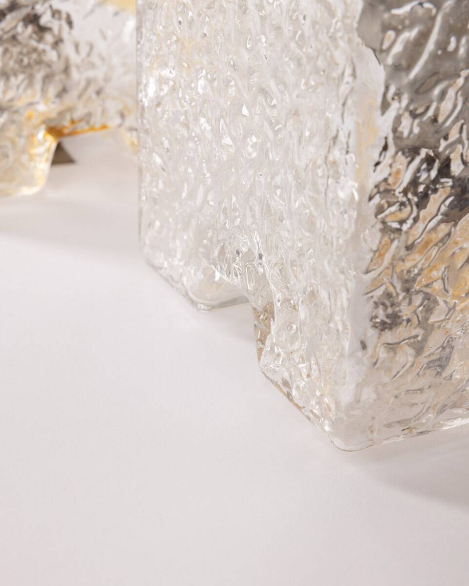 Pair of vintage 70s wall lamps design toni zuccheri for veart