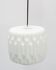 Lampe en verre opalin de Napako, années 1960