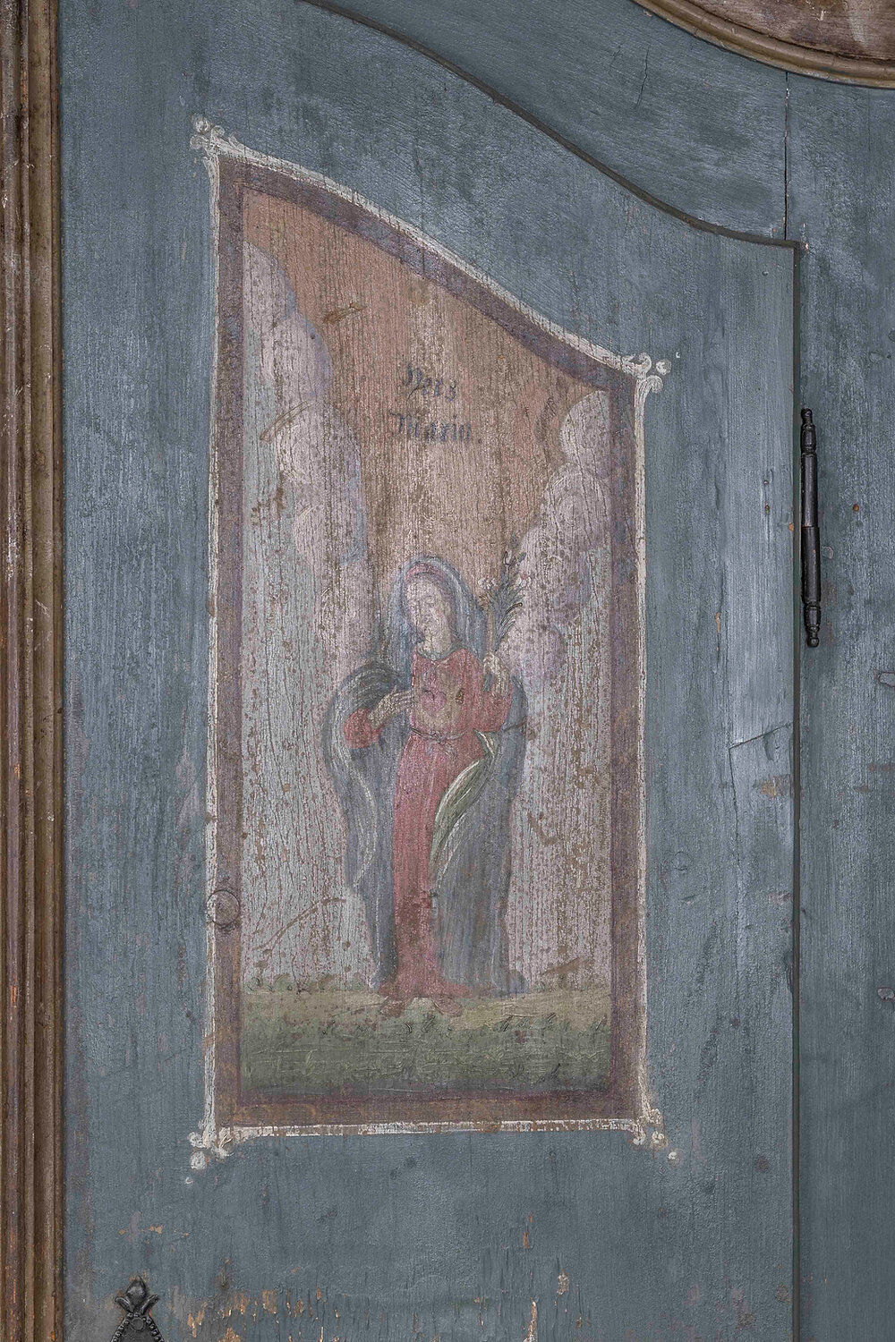 Painted German wardrobe