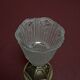 Art Deco period lamp, superb tulip in molded pressed glass signed P MAYNADIER