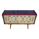 Vintage sideboard with 2 sliding glass doors