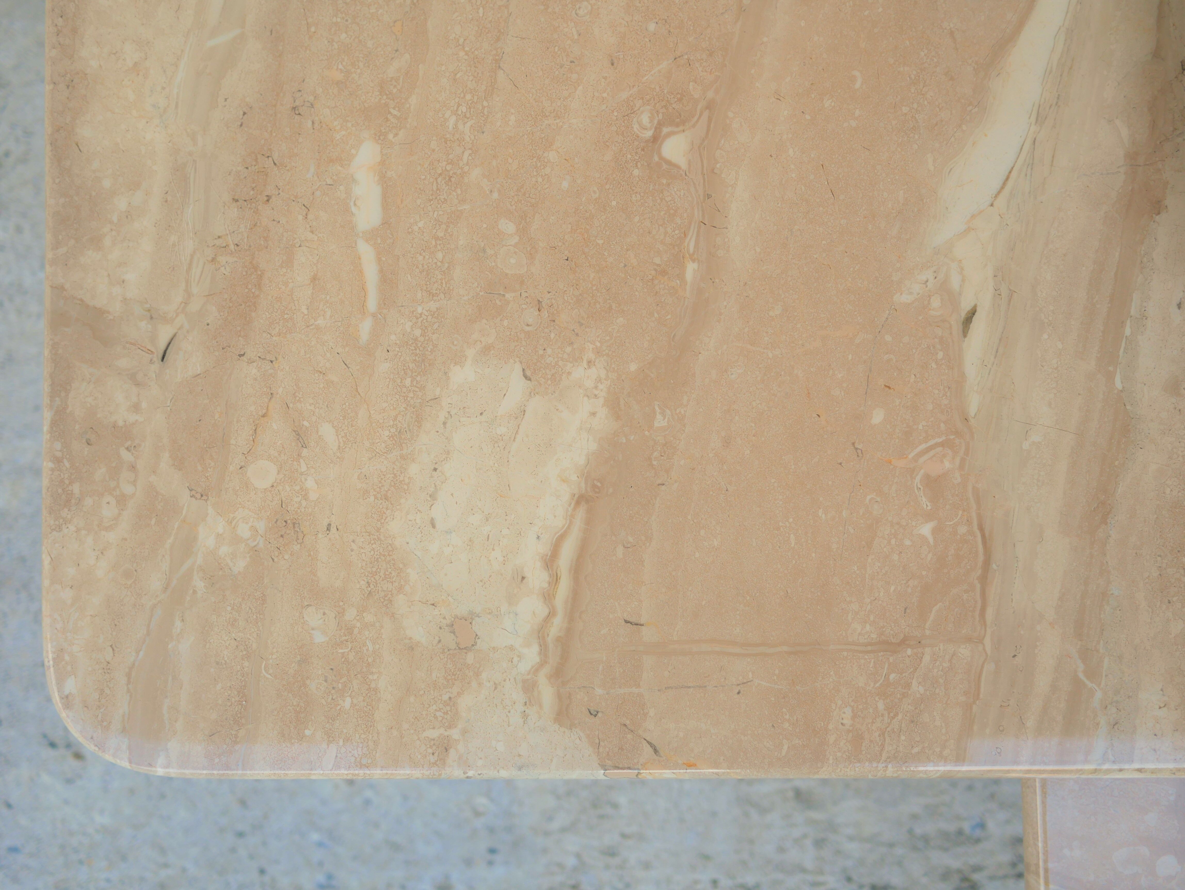 Series of 3 vintage marble coffee tables