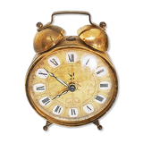 Old winding alarm clock