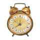 Old winding alarm clock