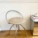 Vintage chrome metal swivel chair