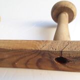 Coat rack 2m, 14 wooden wall hooks