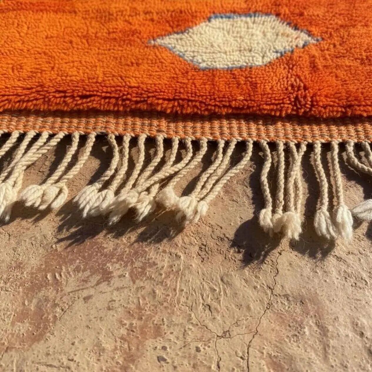 Tapis tissé à la main 200x300 cm, laine, multicolore, Maroc