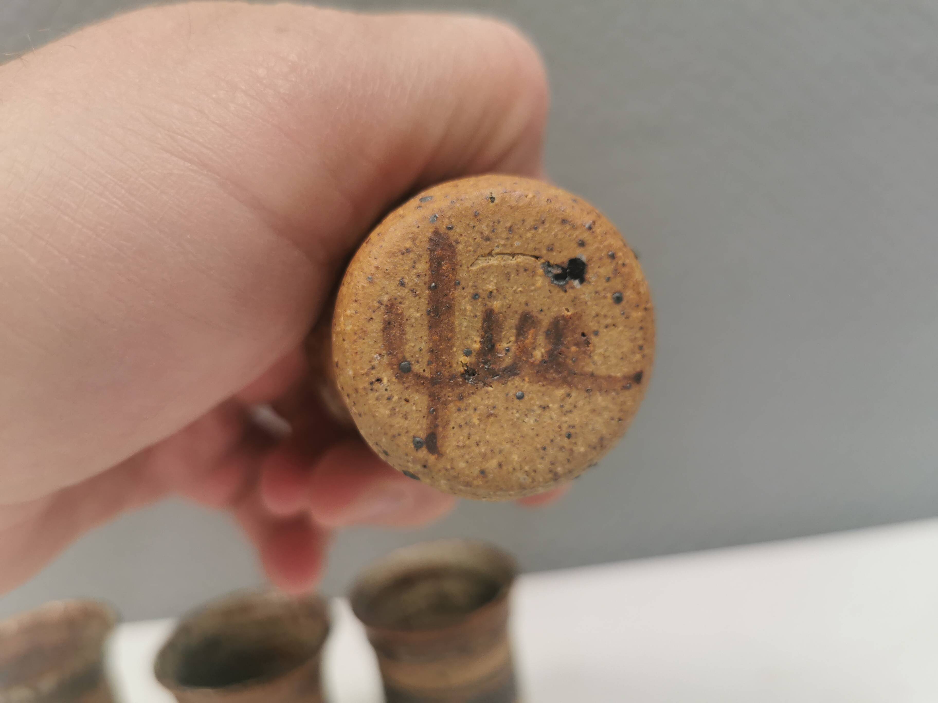 Four small vases, By famous Tue Poulsen Denmark 1960-70s.