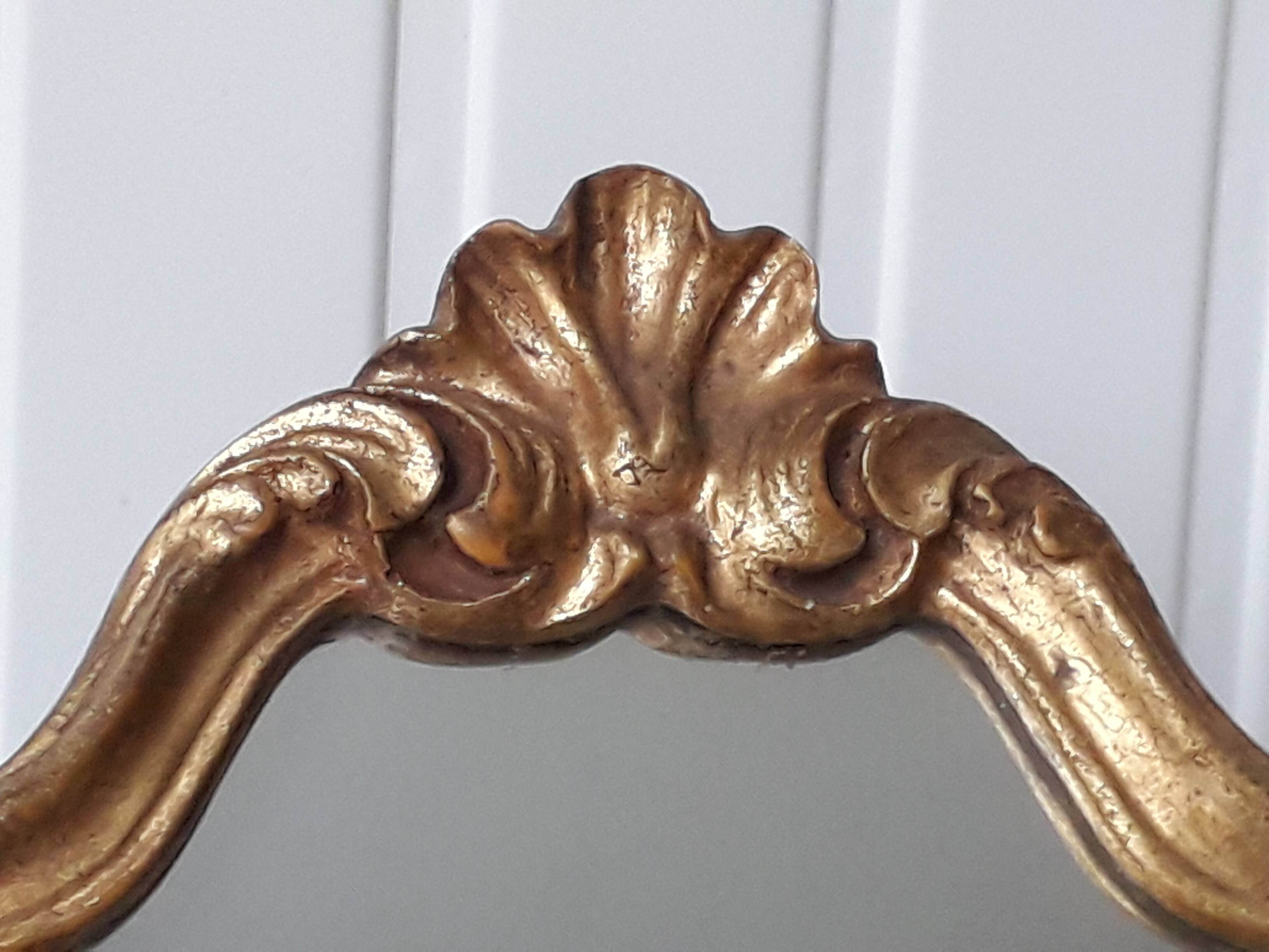 Small tabletop mirror in gilded wood (vintage)