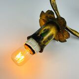 Brutalist metal wall lamp by Salvino Marsura, Italy, 1960s.