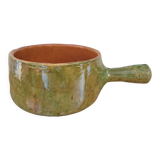 Enamelled clay pan