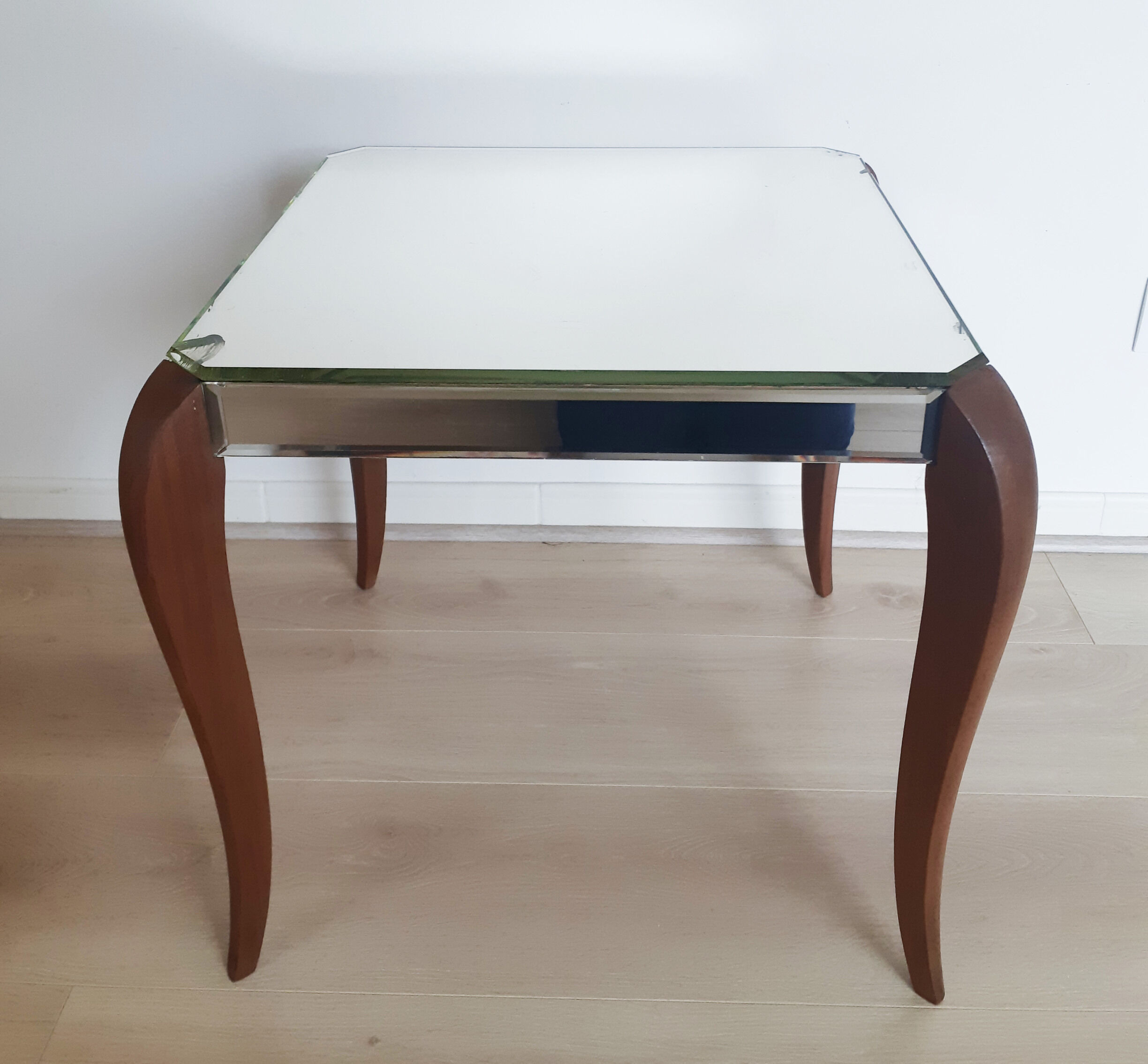 Mirrored coffee table, art deco