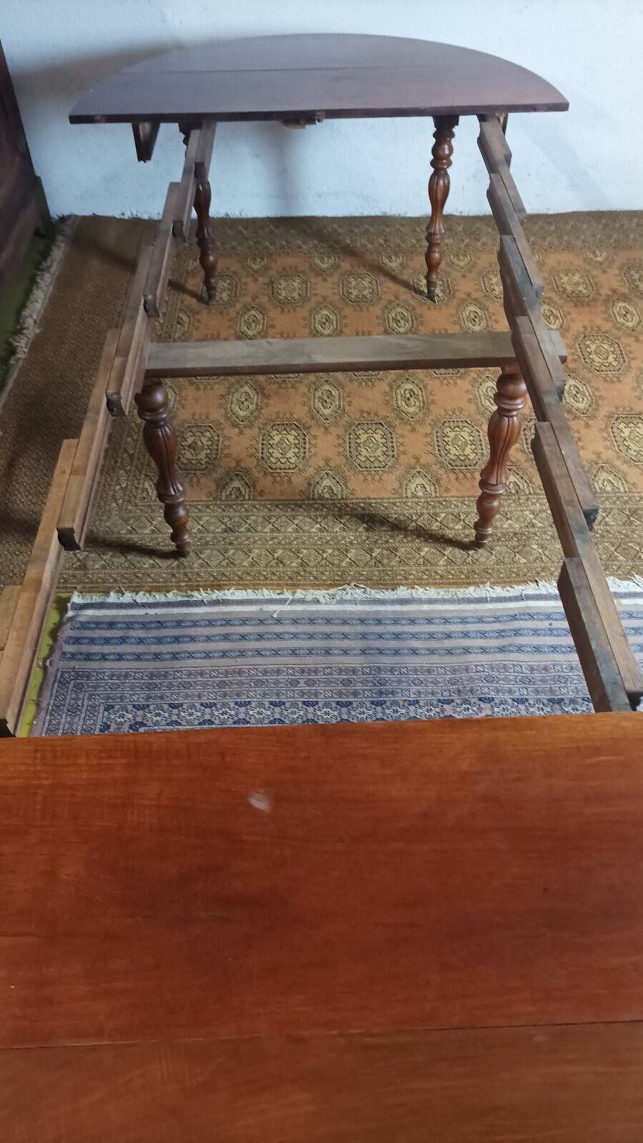 Louis Philippe period walnut table