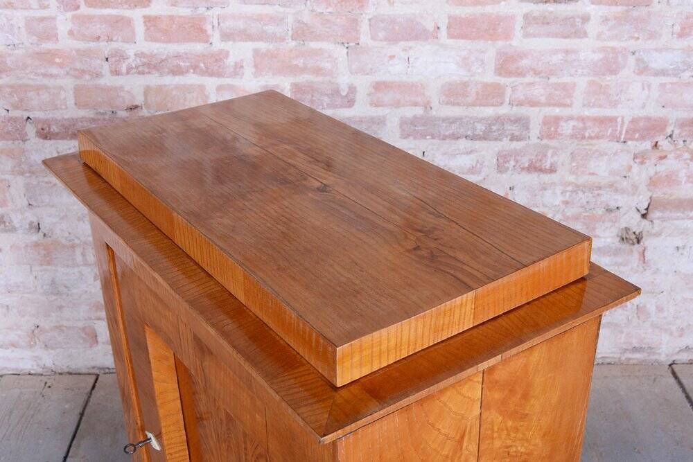 Small Antique Biedermeier Cabinet in Ash and Spruce, 1830s