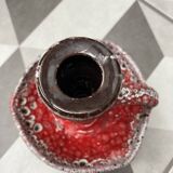 60s candle holder in red Fat Lava