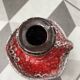 60s candle holder in red Fat Lava