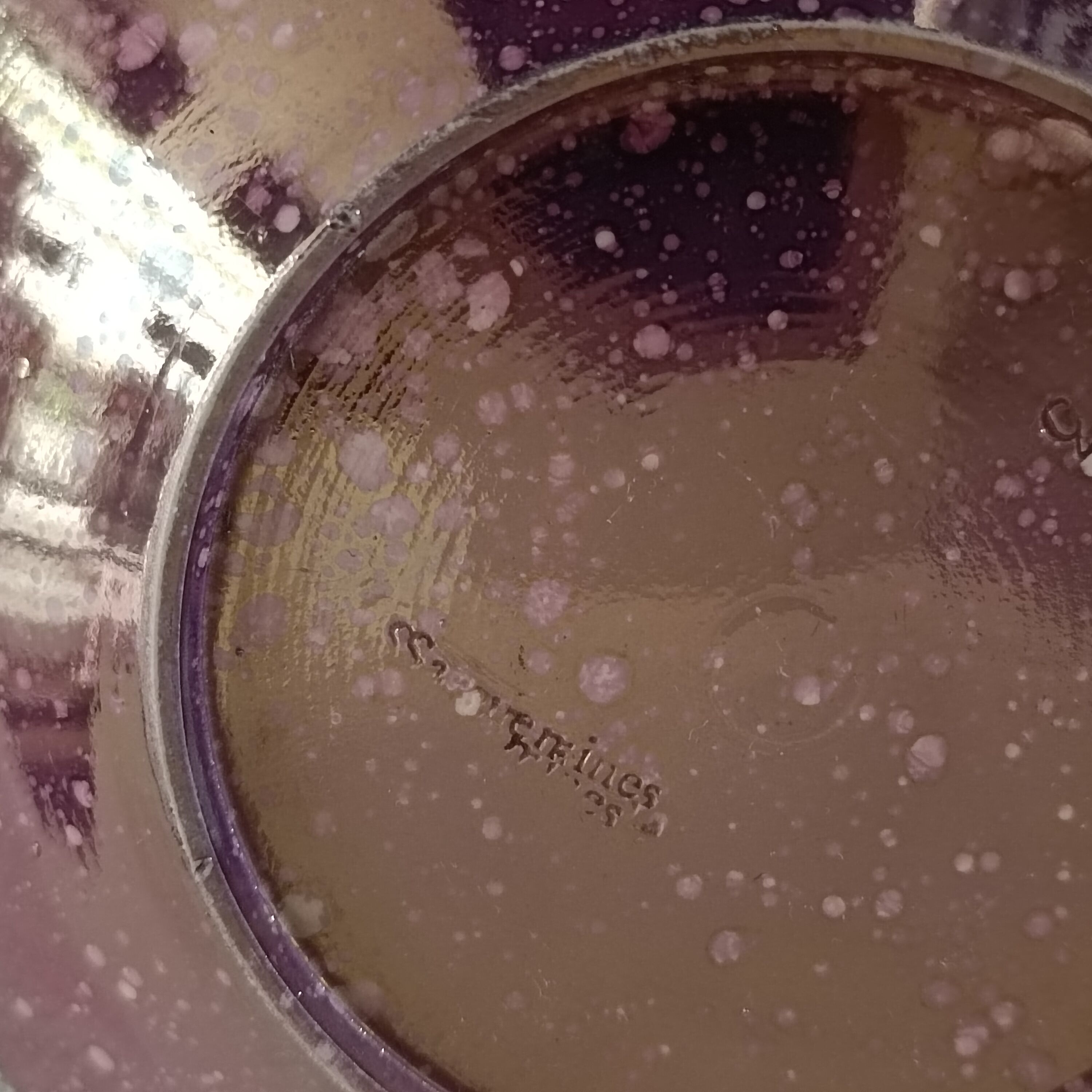 Burgos Sarreguemines glazed earthenware coffee cup and saucer