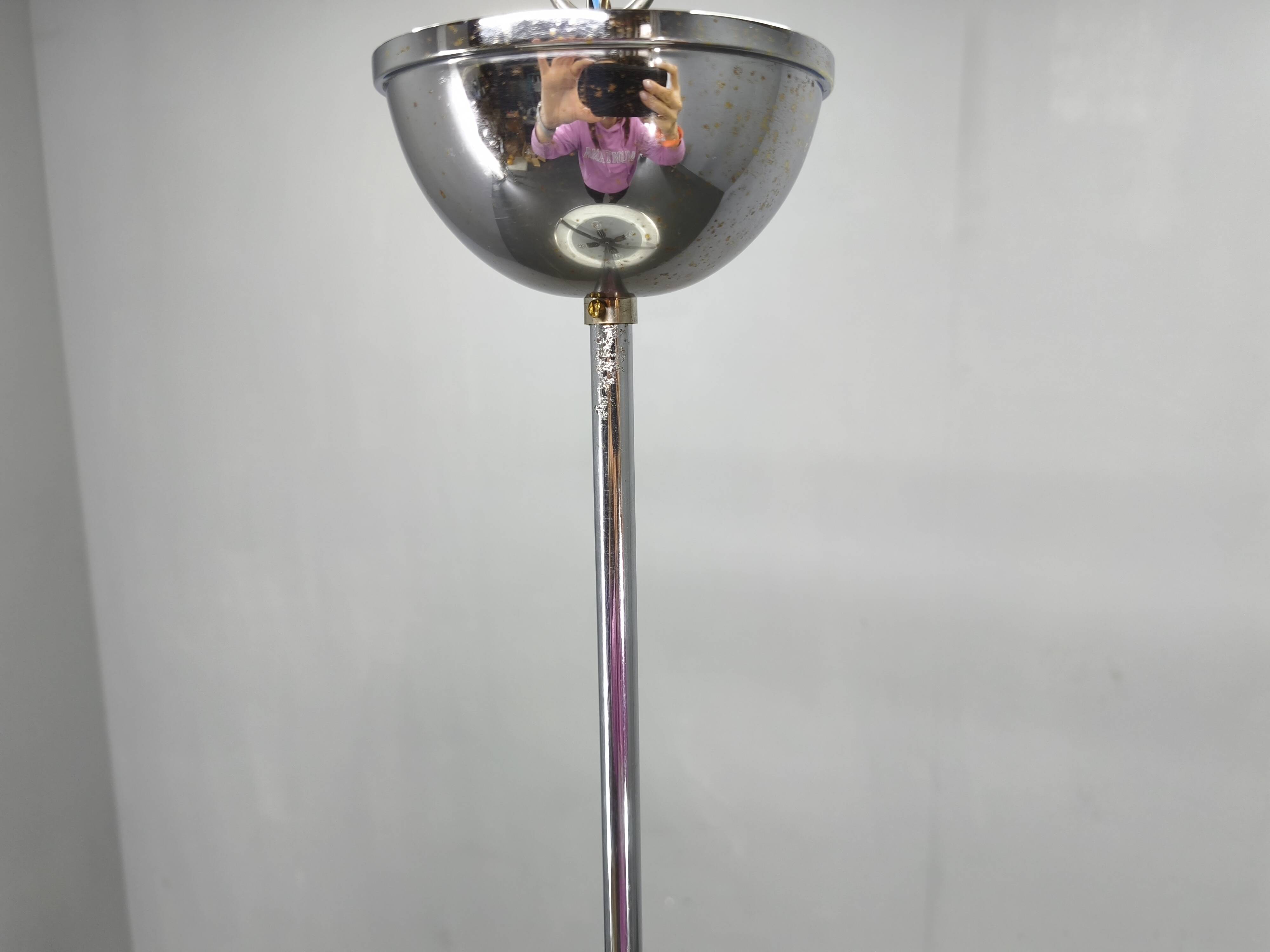 UFO Chandelier by Josef Hurka for Napako, 1930s