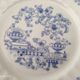 Set of 12 Bavaria porcelain dessert plates model China Blau