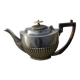 Silver metal teapot