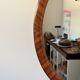 Vintage Mid Century Mirror with Inlaid Edge