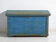 Antique chest painted blue in pine – Central Europe, around 1900