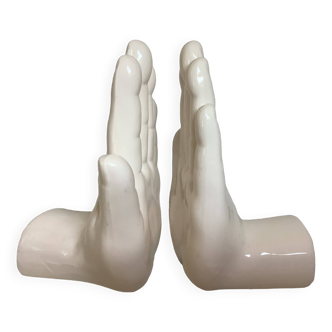 Pair of hand bookends