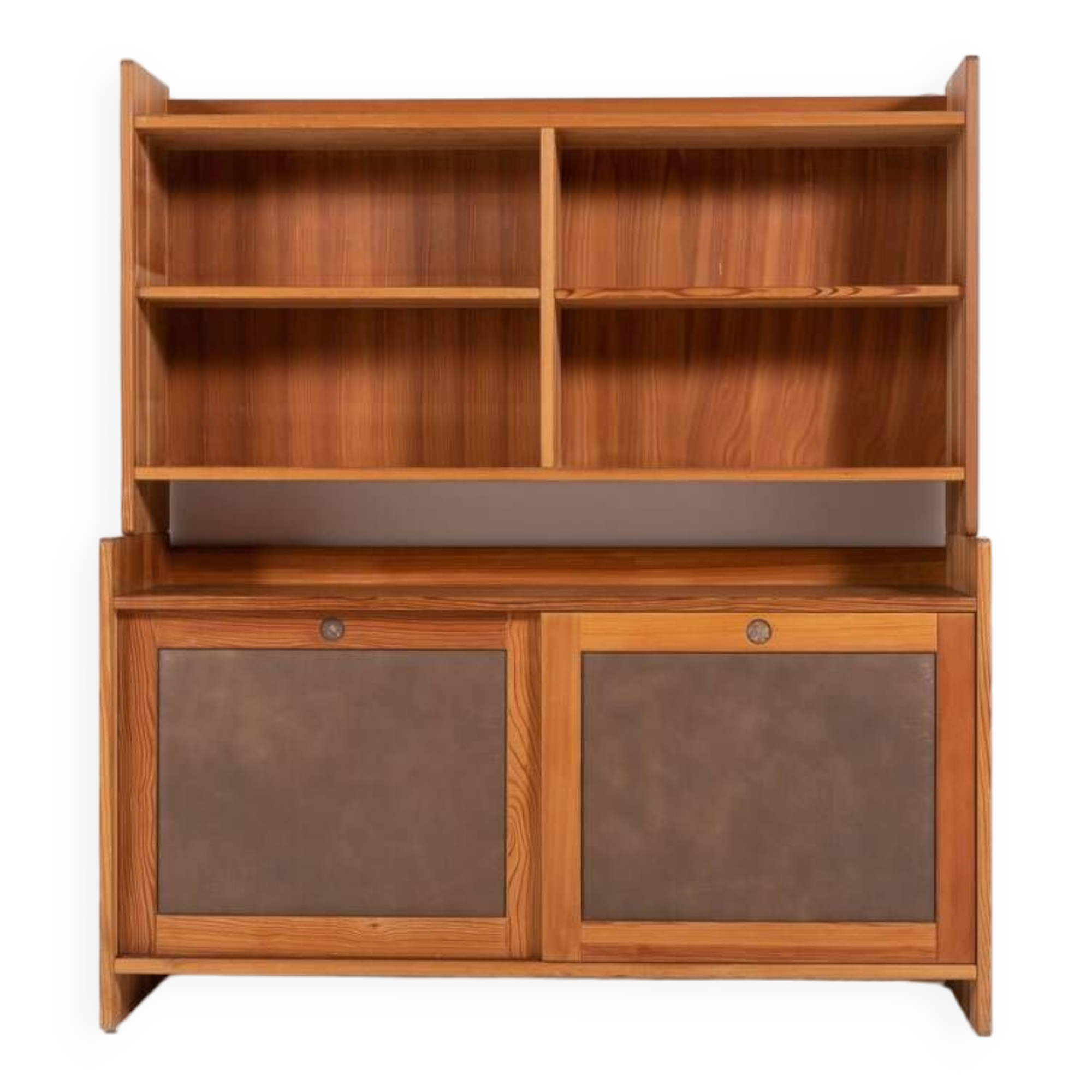 Vintage Danish 2 piece Oregon pine cabinet Collection Fuglsang