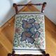 Piano bench stool upholstered canvas end of bed