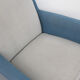 1950s armchair in grey and blue