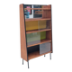 Fonteneau & cie bookcase in oak veneer, france 1950