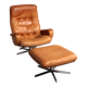 Vintage de Sede S 231 Leather armchair & ottoman, Switzerland 1960s