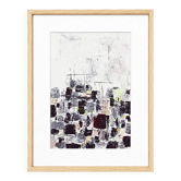 Original abstract painting – urban composition – dlg Nicolas de Stael