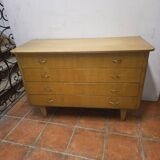 Vintage elm commode from the 1960s.