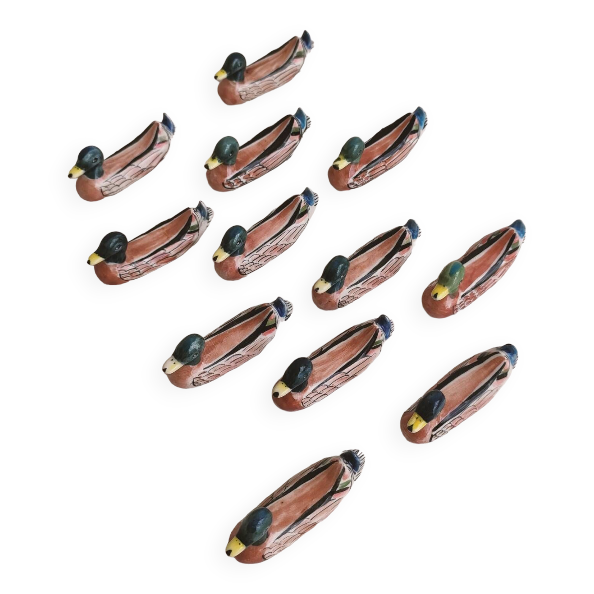 Set of 12 ceramic knife holders