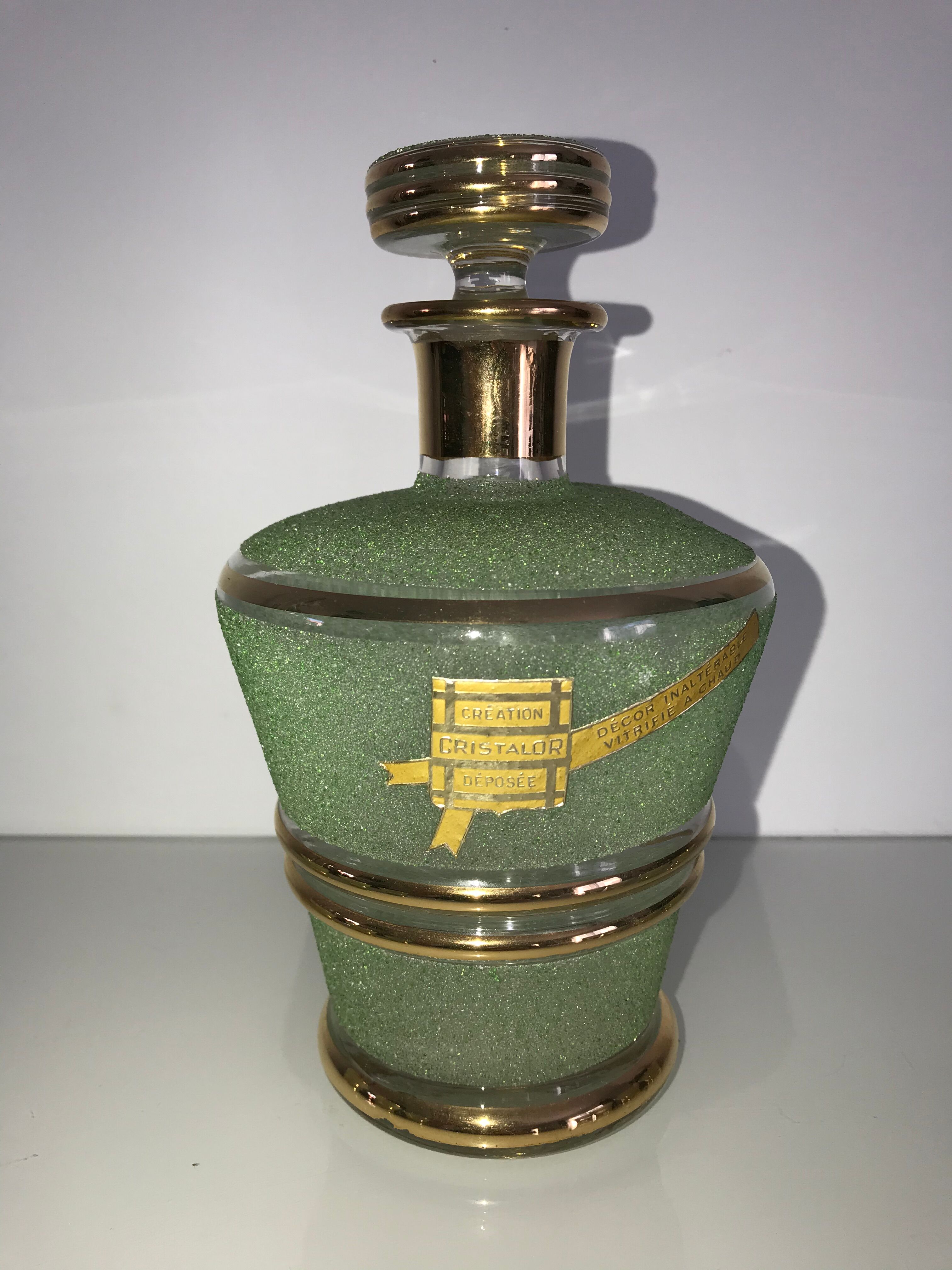 Service à liqueur Cristalor carafe et 7 verres