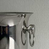 Silver metal champagne bucket